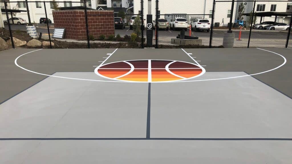 Custom Court Graphics Layton UT Utah Court Surfacing