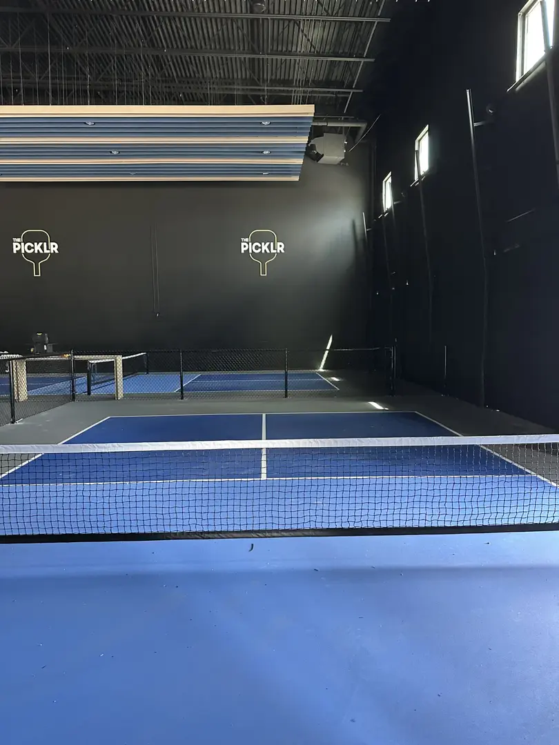 Indoor pickleball courts at The Picklr
